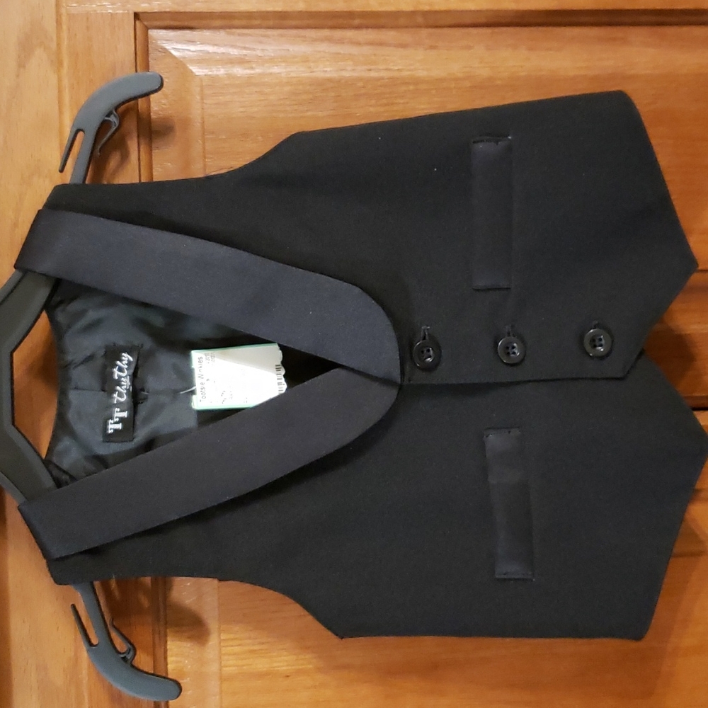 🔥Boys Black dress pants and matching vest